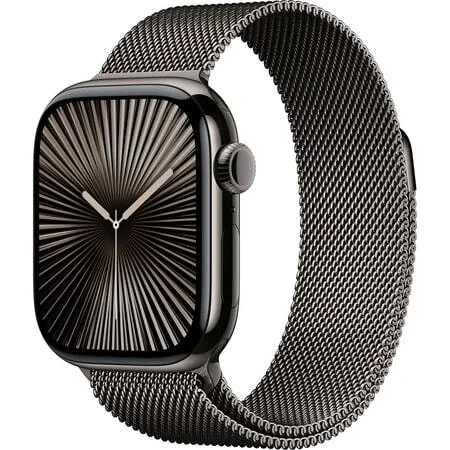Apple Watch 10 46mm Титан Графитовые Ремешок Milanese S/M Графитового Цвета