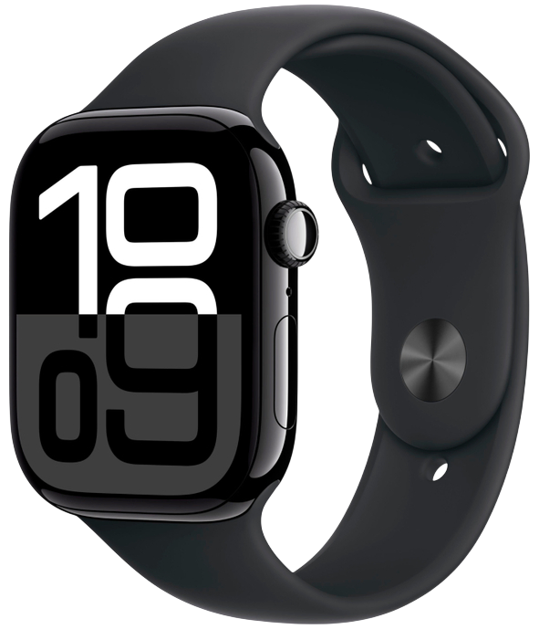 Apple Watch 10 42mm M/L Черный Глянец