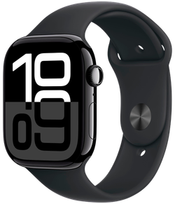 Apple Watch 10 46mm M/L Черный Глянец