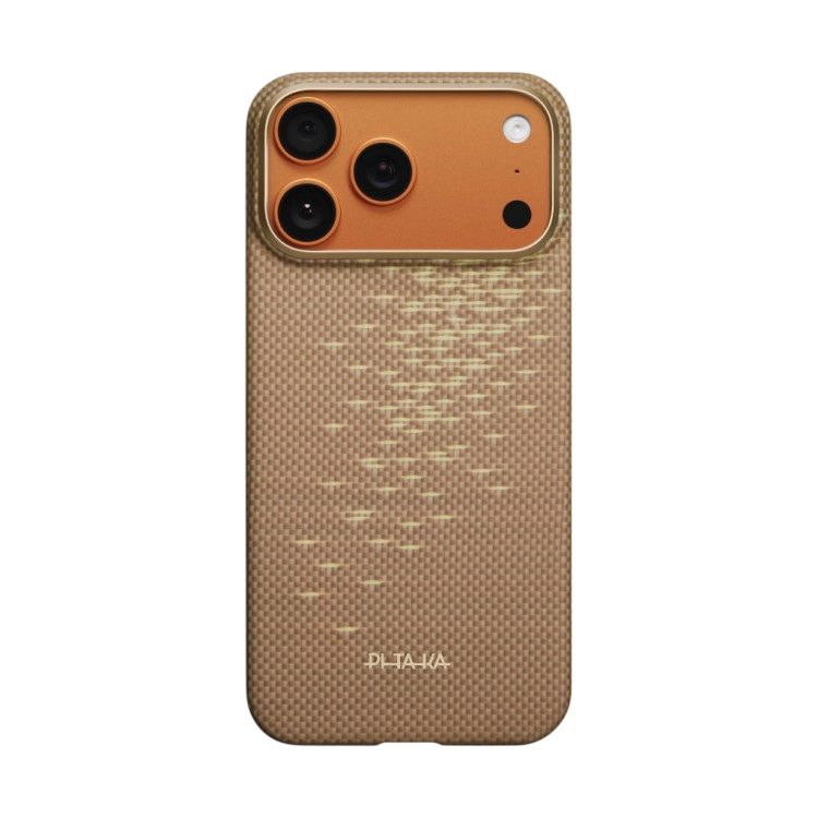Чехол PITAKA Ultra-Slim Case для iPhone 17 Pro Max - Golden Glint