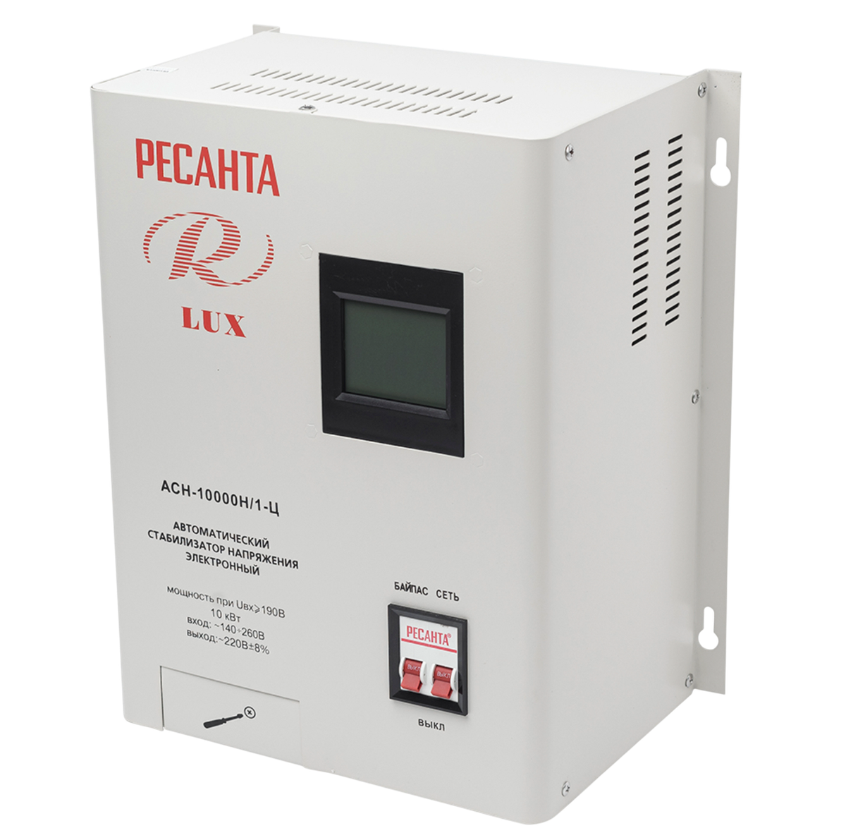 Стабилизатор напряжения серии LUX РЕСАНТА АСН-10000Н/1-Ц