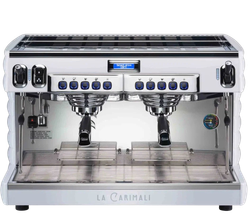 Кофемашина-автомат CARIMALI Bubble E2 2 высокие группы, экономайзер, белая (BU-E2-H-02-W)