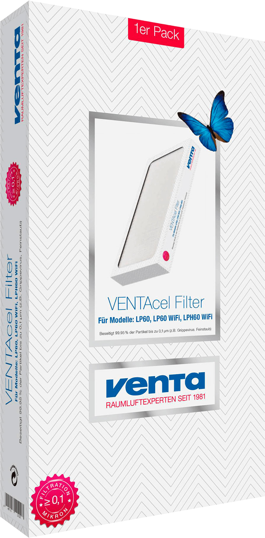 Фильтр VENTAcel для LP60/LPH60/AP902/AH902 (0,1 мкм)
